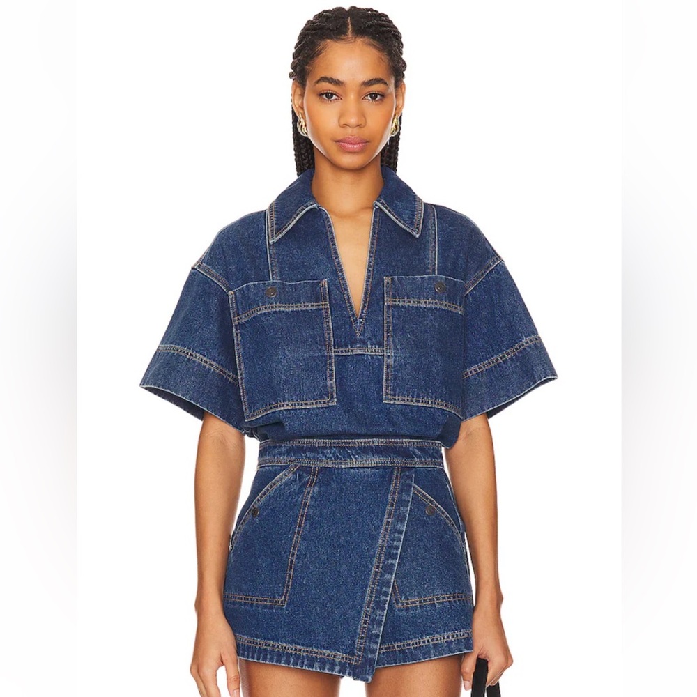 SHONA JOY SIERRA DENIM SKORT Size 4